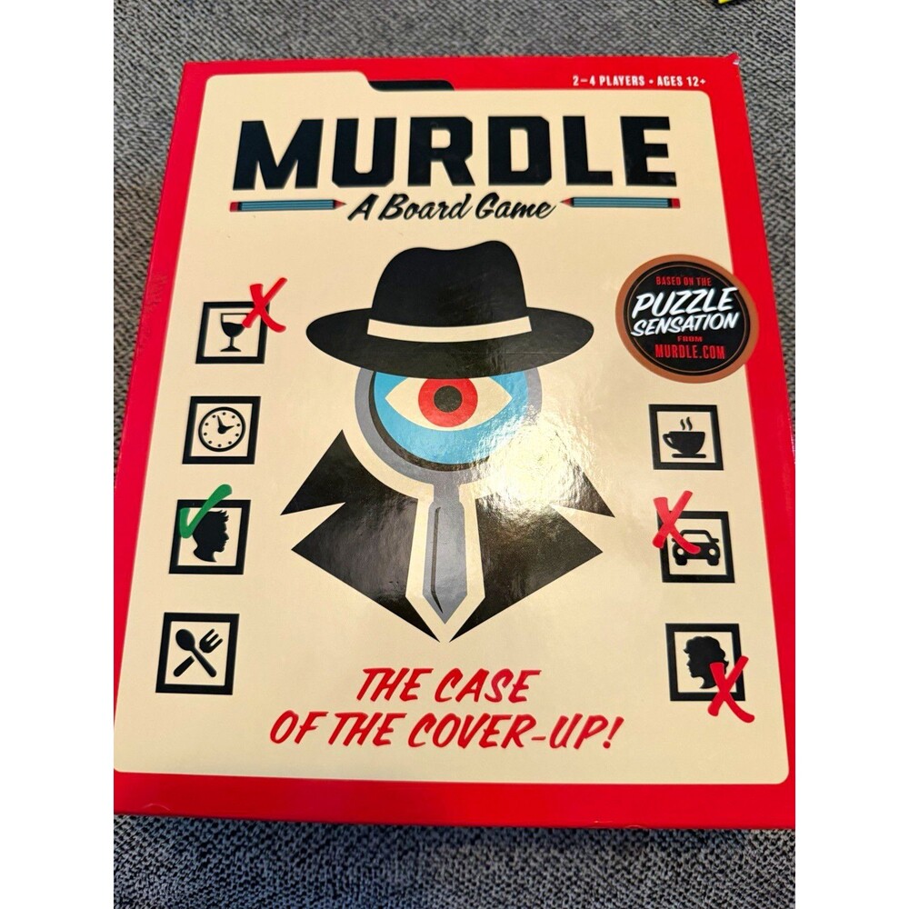 Endless Games Murdle Mystery Board Game 2-4 Players Ages 12+ 2024 WV2924